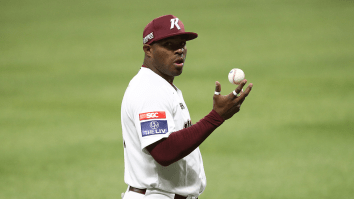 Yasiel Puig Is Currently Playing In Korea And HOSED A Baserunner On A Frozen Rope From The Outfield