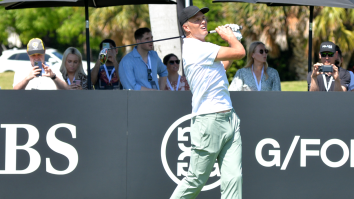 Tom Brady Trash Talks Everyone, Even His Own Partner, In Pre-Match Chipping Contest