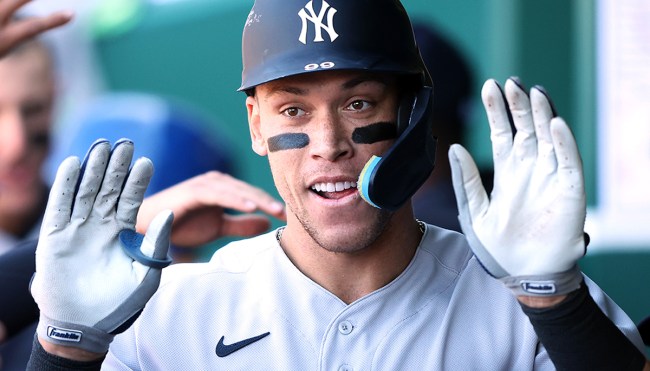 Aaron Judge's Massive Hand Makes Water Bottle Look Tiny In Viral Photo