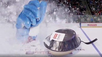 Giant Glove Drags Burrito Bowl Into Depths Of Hell At Avalanche Game In Bizarre ‘Mixed Reality’ Stunt