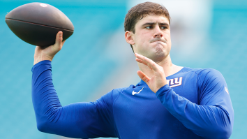 Daniel Jones Catches Vicious Strays Over Weak, Defective Pass-Throwing Machine At Giants Camp