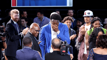Behind-The-Scenes Video Shows Michael Jordan Couldn’t Resist Making A Duke Joke To His Pick Mark Williams