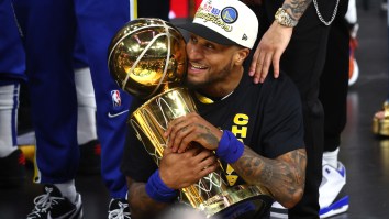 Gary Payton II Gets Hat Snatched By Fan At Warriors Parade But Is Having Way Too Much Fun To Care