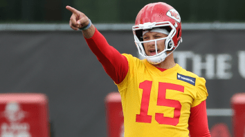Patrick Mahomes Won’t Stop Practicing Insane Behind-The-Back Throws And It Raises One Big Question