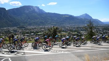 Wild Scene Hits Tour De France As The Race Is Stopped Due To A Public Protest Against Climate Inaction