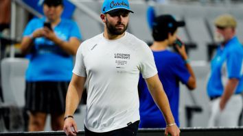 Video Shows Baker Mayfield Getting A Rocky Start At Panthers Training Camp