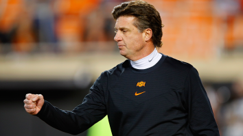 Things Go Off The Rails At Oklahoma State As Mike Gundy Does One-Arm Push-Ups During Press Conference