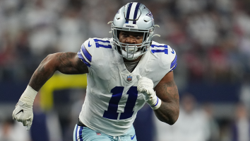 Micah Parsons Looks Like A Terrifying Monster While Chasing Down Tony Pollard At Training Camp