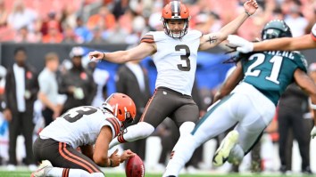 Cleveland Browns Rookie Shows Off Ridiculous Leg Strength With 70-Yard Field Goal