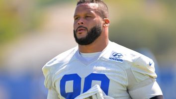 Aaron Donald Seen Swinging A Helmet And Getting Manhandled During Wild Rams-Bengals Brawl