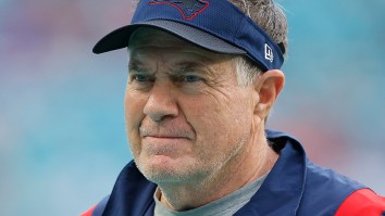 Bill Belichick Hilariously Goes Into Fanboy Mode After Spotting Chris Berman At Press Conference (Video)