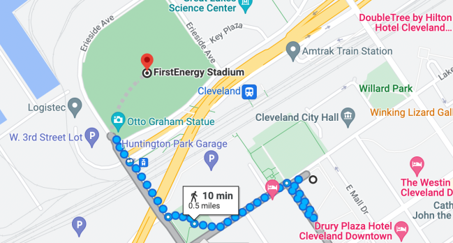 cleveland map