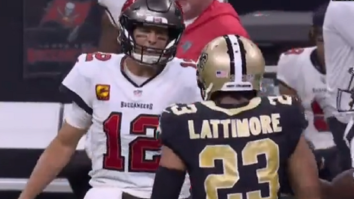 Fans Believe Tom Brady Yelled ‘F You B*tch’ At Marshon Lattimore Before Brawl