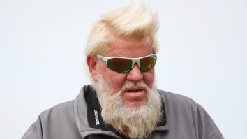 John Daly Defines Peak Performance With Laser 1st Pitch At Busch Stadium While Wearing Flip Flops