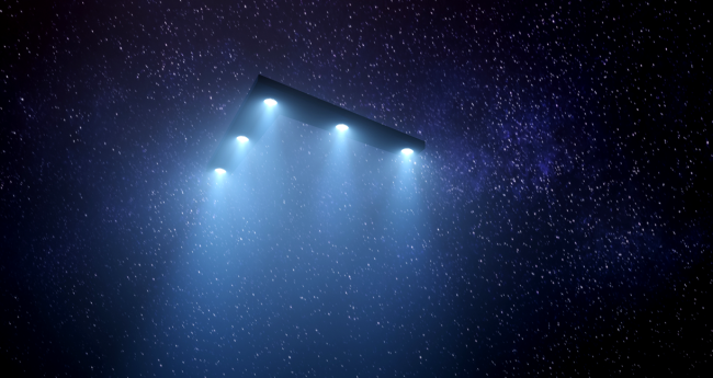 Triangle-Shaped UFO Filmed Over Indiana