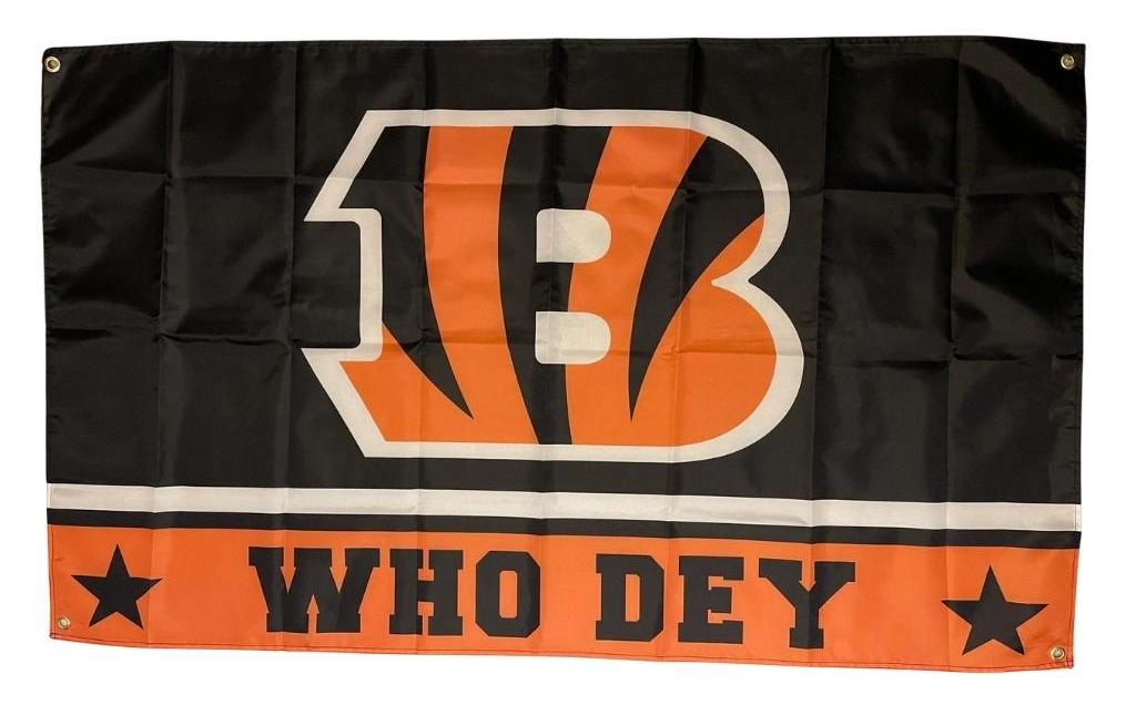Bengals Who Dey Banner Flag