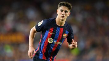 Watch As A Barcelona Fan Slyly Slips Her Phone Number To Teenage Star Gavi