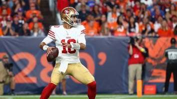 Jimmy Garoppolo Just Ran Out The Back Of The End Zone And He is Getting Roasted
