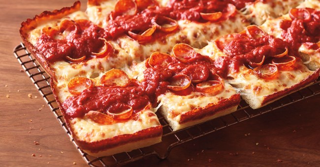 Pizza Hut Detroit Style Pizza