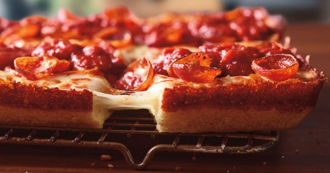 PIzza Hut Detroit Style Pizza