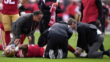 NFL World Crushed By News That Trey Lance Is Likely Out For The Season With A Nasty Ankle Injury