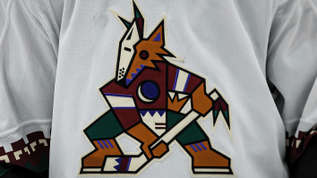 NHL Fans Ruthlessly Mock Coyotes Over Decision To Let Goodwill Sponsor Helmet Ads