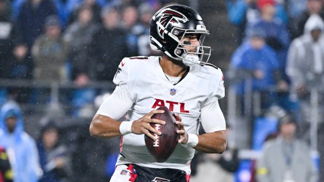 Marcus Mariota Throws One Of The Worst Pass Attempts In NFL History And Falcon Fans Are Begging For Change
