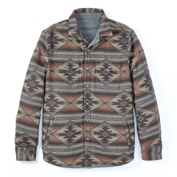 Faherty Brand Reversible Bondi Jacket in Grey/Western Shadow Range