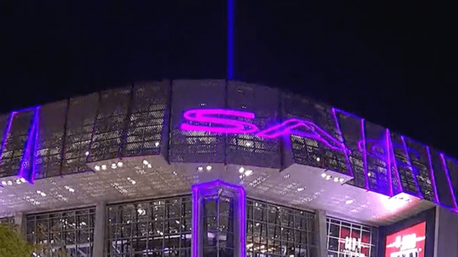 The Beam above Sacramento Kings arena