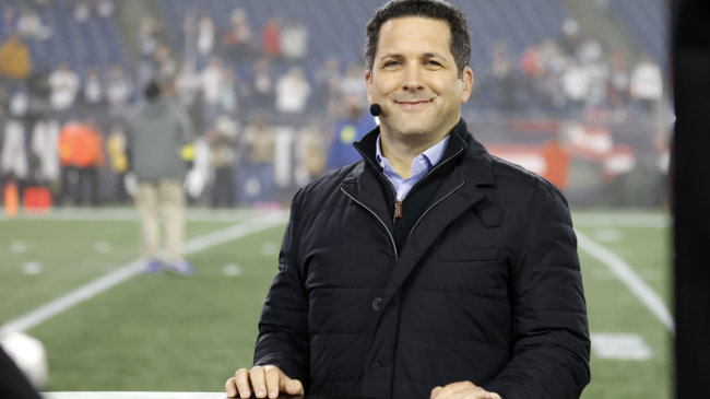 Adam Schefter on set.