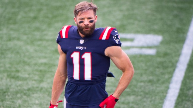 Julian Edelman on the field