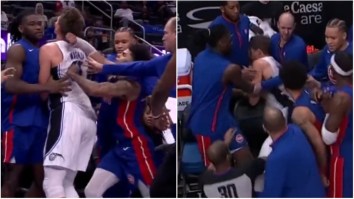 Mo Wagner Appears To Get Knocked Out Cold After Getting Punched In The Back Of The Head By Killian Hayes