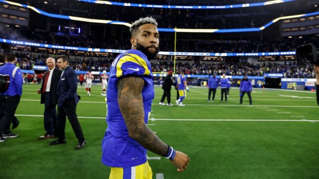 Odell Beckham Jr walking off the field