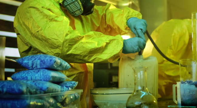 Underground Drug Laboratory Methamphetamine