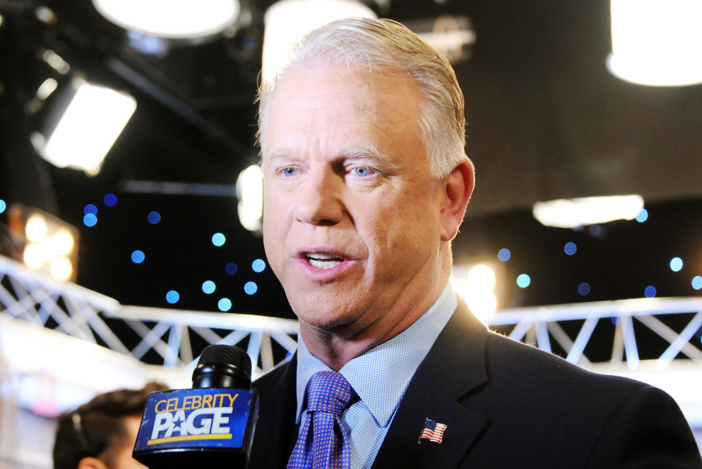 Boomer Esiason getting interviewed