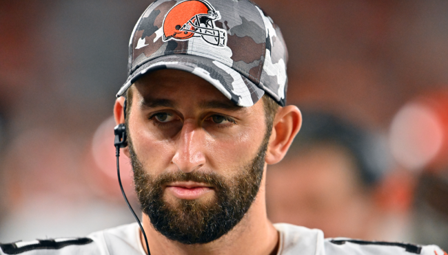 josh rosen browns sidelines