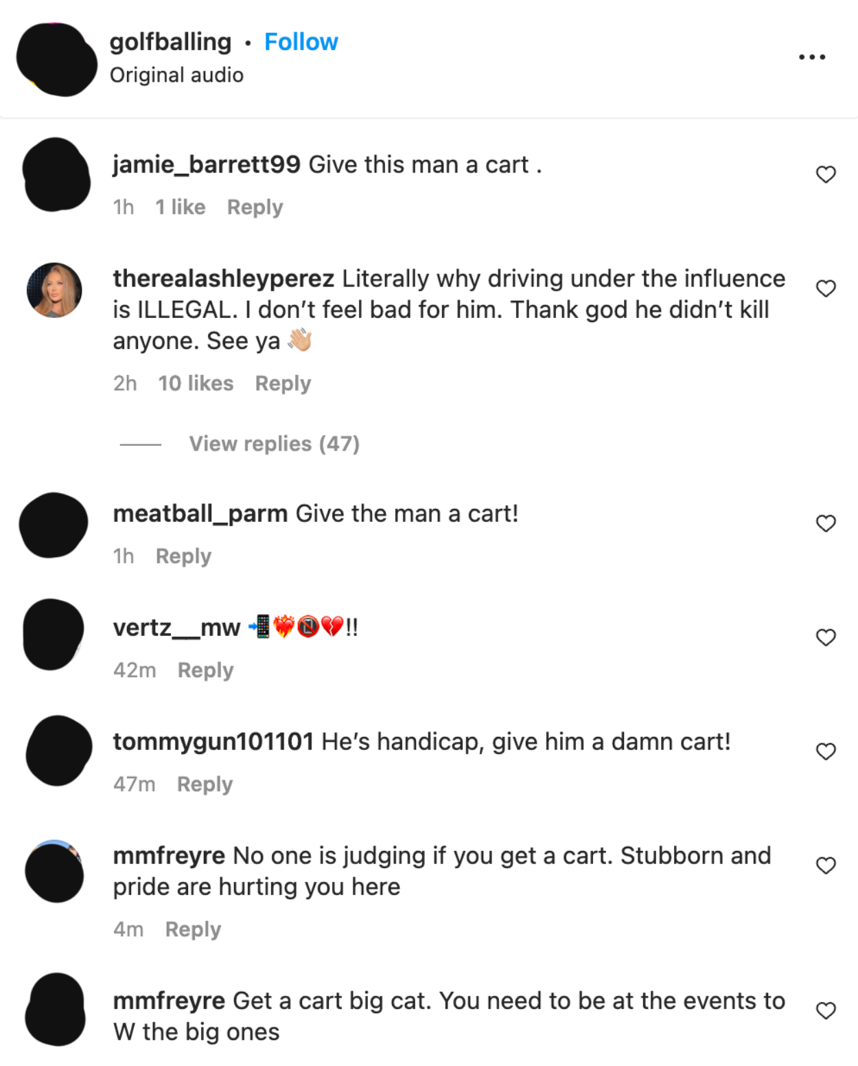 Pat Perez's wife attacks Tiger Woods