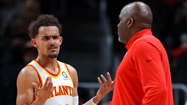 Trae Young Nate McMillan Atlanta Hawks