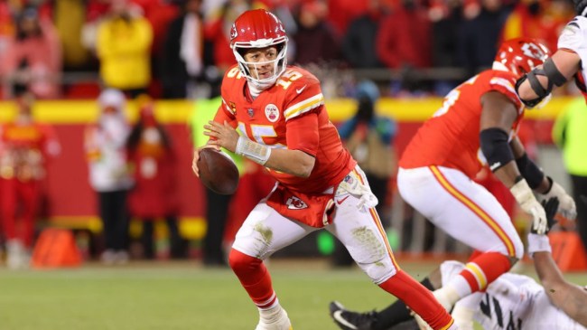 Patrick Mahomes running