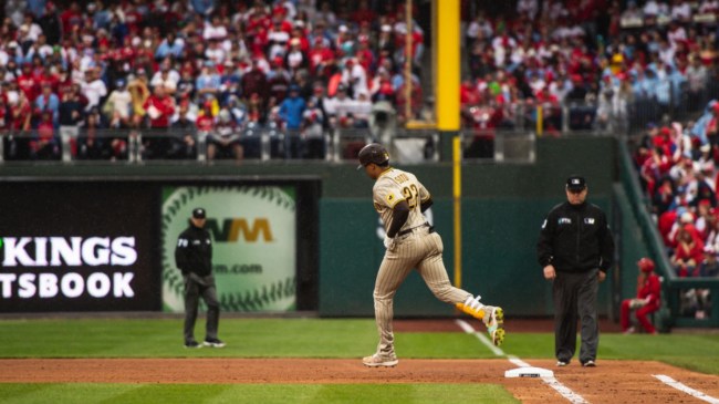 San Diego Padres outfielder Juan Soto running the bases