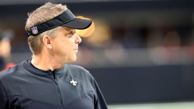 Sean Payton with the Saints