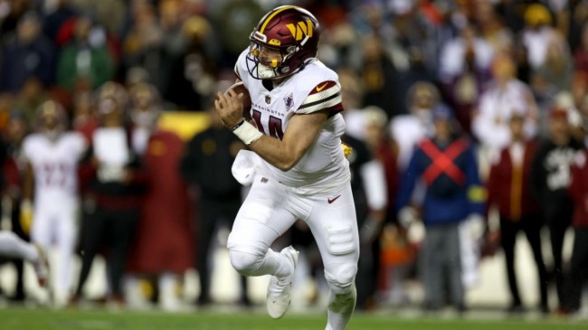 Washington Commanders quarterback Sam Howell