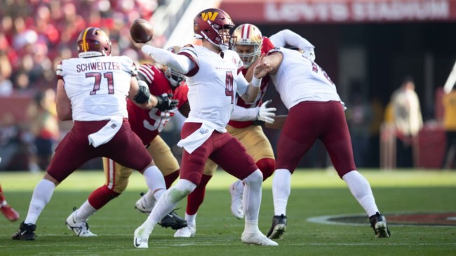 Washington Commanders quarterback Taylor Heinicke