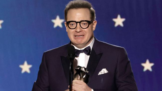 brendan fraser at the critics choice awards