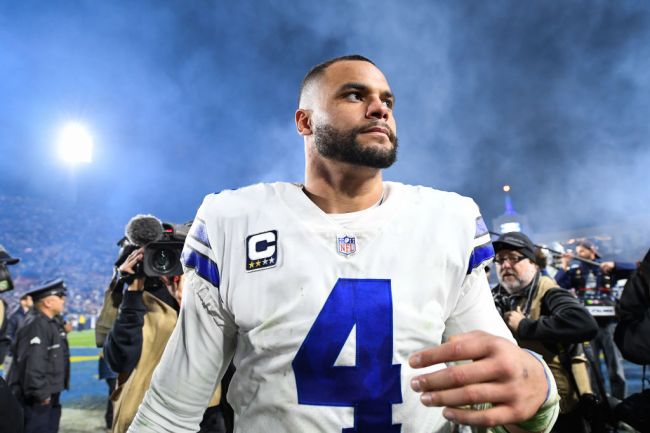 Dak Prescott leaving the field