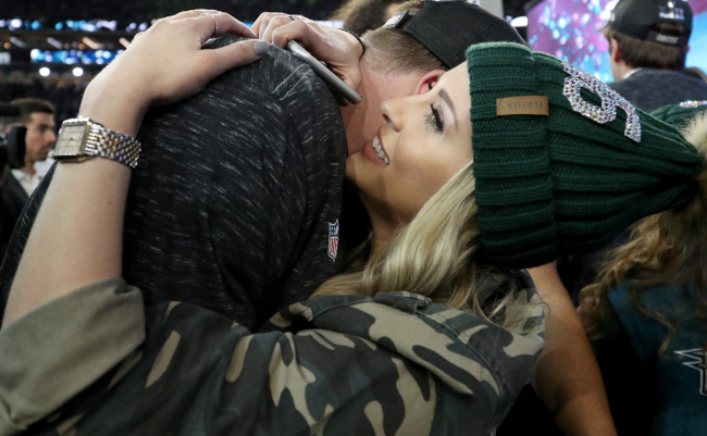 eagles players wives Jordan Britt Lovato tiktok