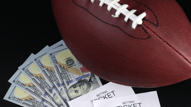 Football betting tickets.