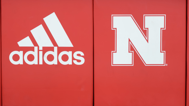 A Nebraska Cornhuskers logo.