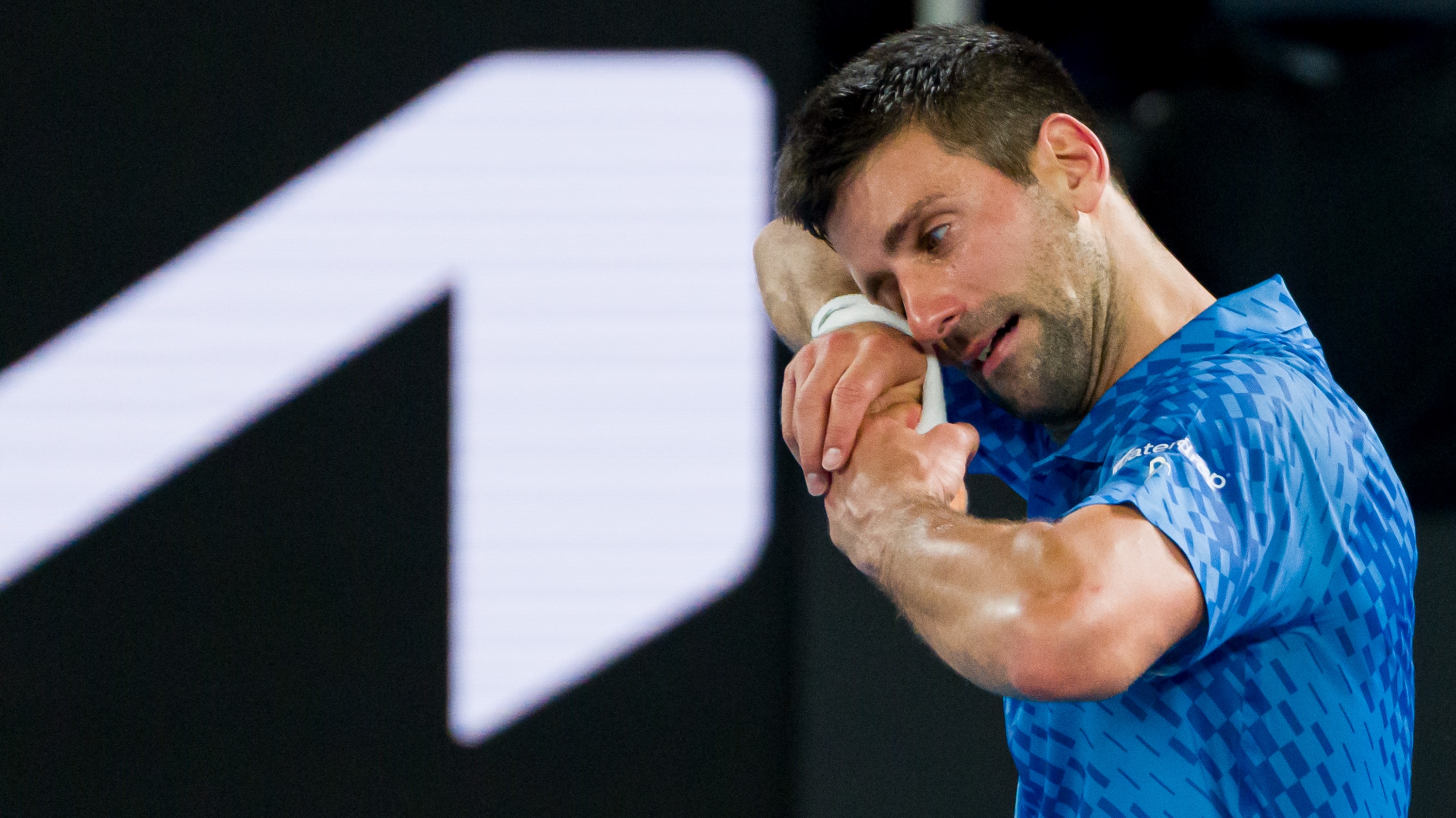 Novak Djokovic at the Australian Open final