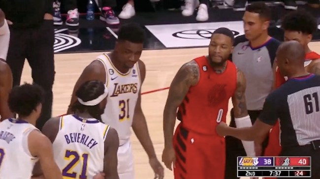 patrick beverley damian lillard confrontation